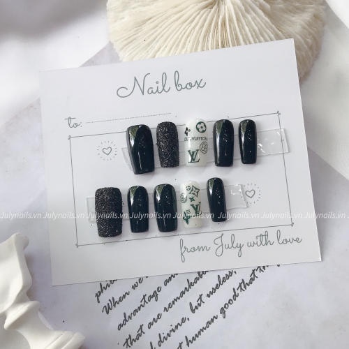 Móng Giả Dài Dễ Thương Đơn Giản Nail Box Thiết Kế julynails.vn nb056