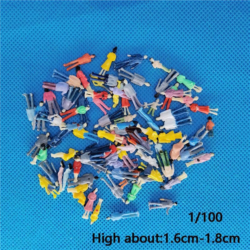 Set 100 Mô Hình Tàu Lửa Nhiều Màu Sắc Dùng Trang Trí Nhà Búp Bê