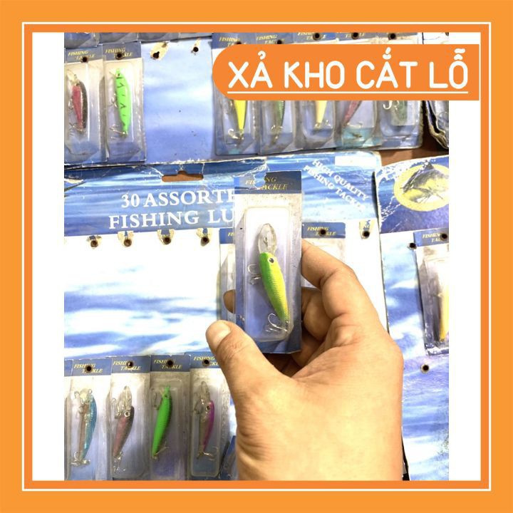 [ Xả Kho ] Mồi Câu Lure Mồi Câu Cá Câu Lure 2 Lưỡi 3 tiêu BKK Siêu Sắc Bền