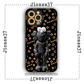 Ốp lưng iphone và samsung xiaomi oppo cạnh vuông Jicase Kaws x Louis Vuitton