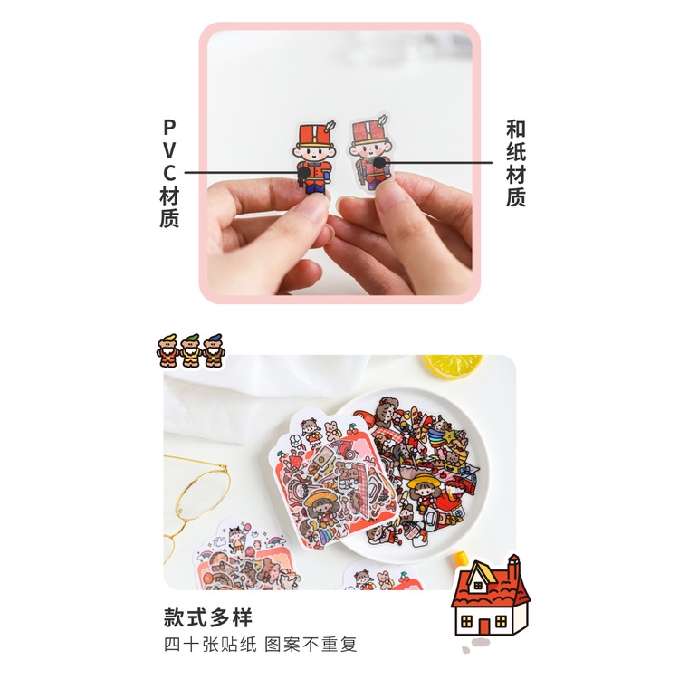 Miếng Dán Trang Trí Hình Cô Gái Dễ Thương Xinh Xắn