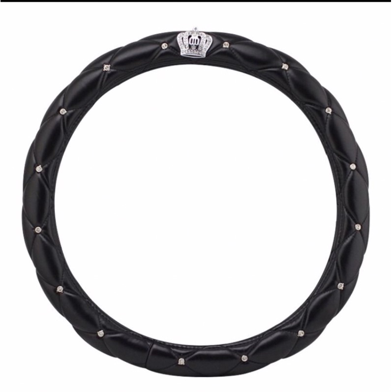 Bọc vô lăng đính đá, da vương miện ( phù hợp nhiều dòng xe cỡ 38cm) hàng chính hãng