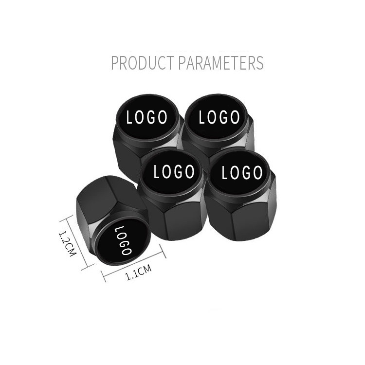 Bộ 5 nắp van bánh xe hơi Kia chuyên dụng