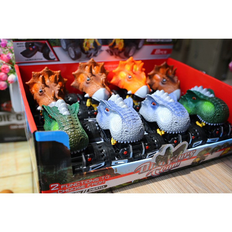 Ô Tô Đầu Khủng Long Elvil - Chạy Pin Phát Tiếng Kêu Cho Bé