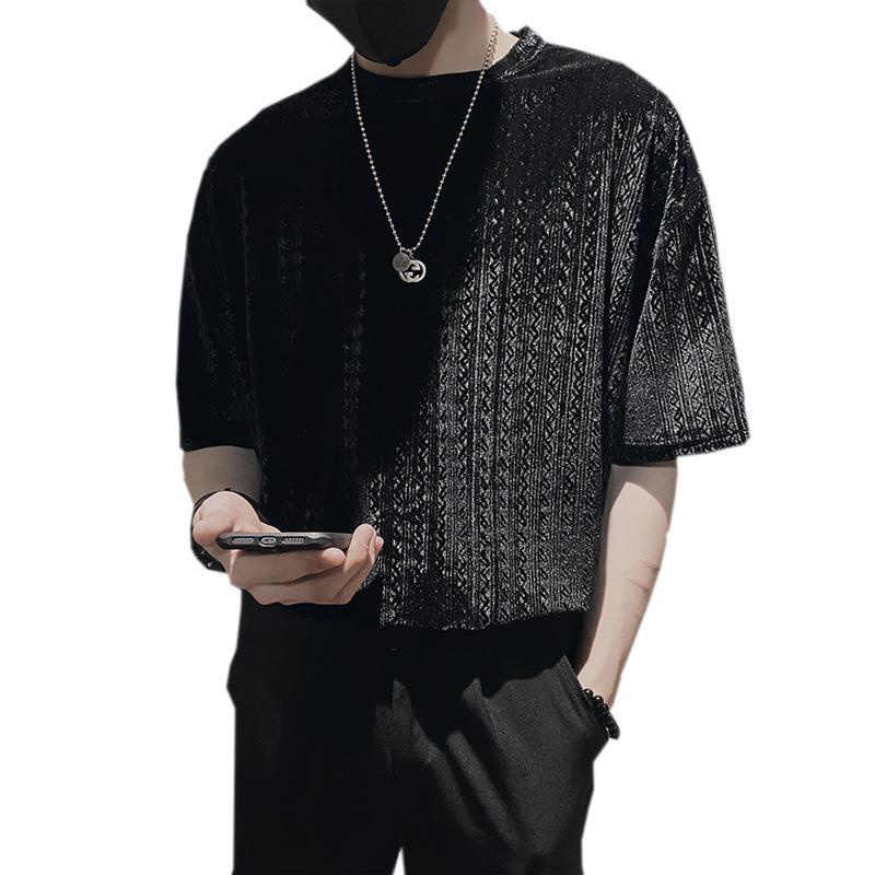 Áo Thun Tay Ngắn Cổ Tròn Dáng Rộng Thời Trang Dành Cho Nam Giới