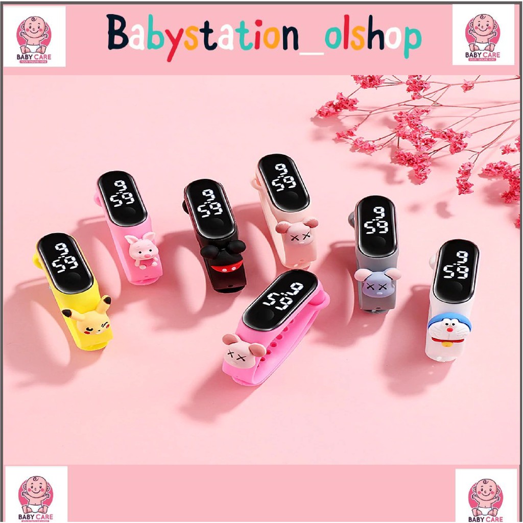 Đồng Hồ Đeo Tay Em Bé Babysta3X101 - Có Đèn Led / Chống Thấm Nước / Họa Tiết Hoạt Hình Dễ Thương | BigBuy360 - bigbuy360.vn
