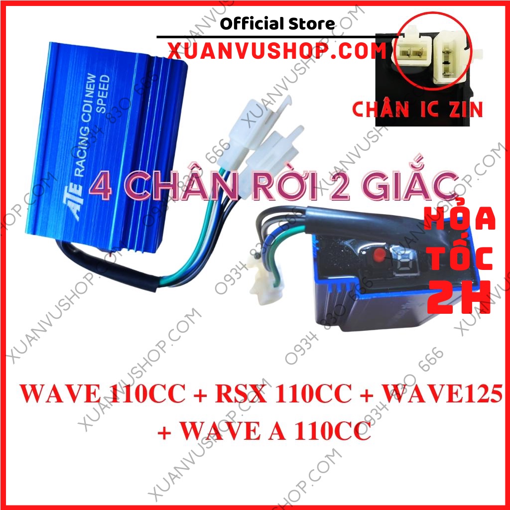 Ic độ ATE Racing mở tua 8 map dream wave fu neo wave a 110 galaxy elegant blade 110 sirius RC exciter 135 XUANVUSHOP