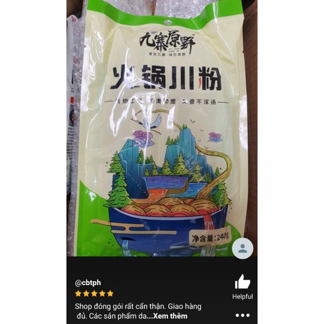 Miến dẹt khoai lang trùng khánh 240g-miến dẹt ăn lẩu