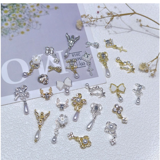 Các mã charm nơ trang trí nail