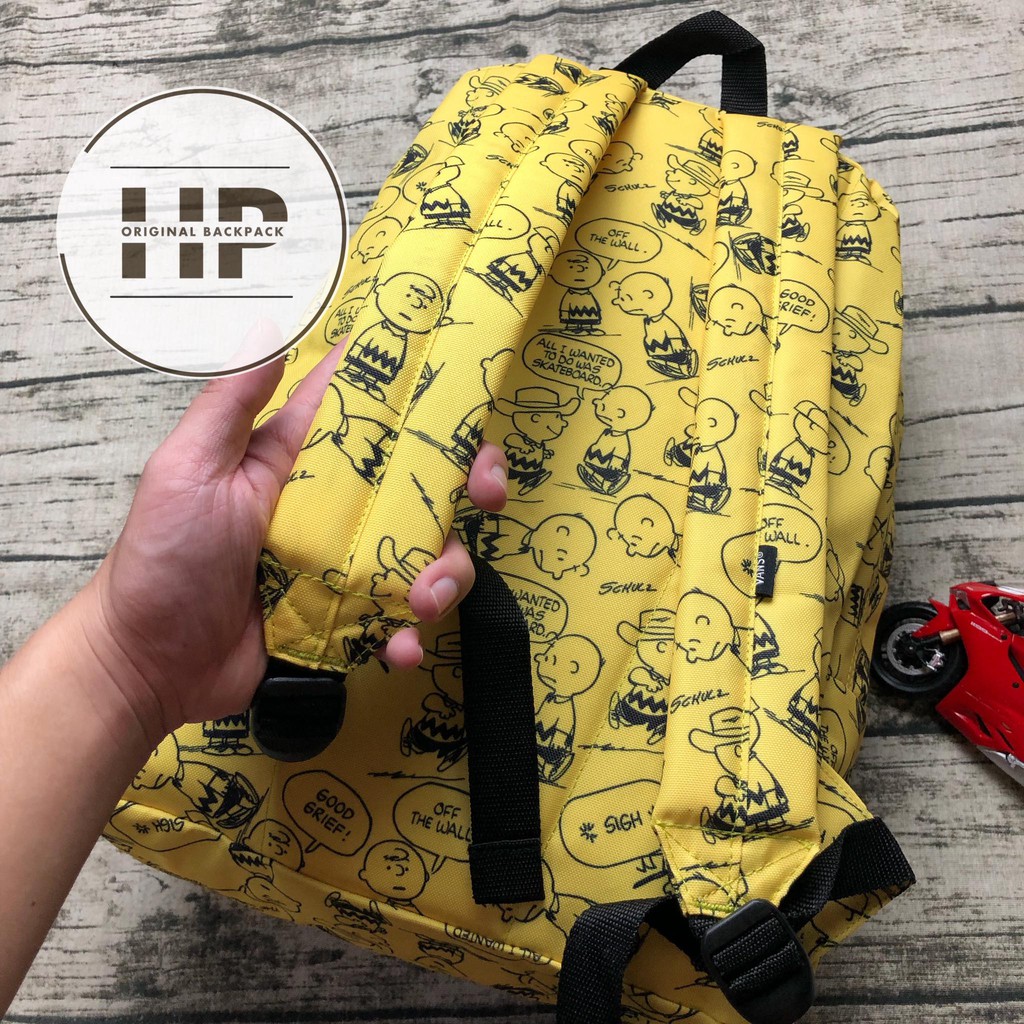 Balo đi học V.a.n.s X Peanuts Old Skool Backpack (3) Yellow - SB1103A [ GIÁ TẬN XƯỞNG ]