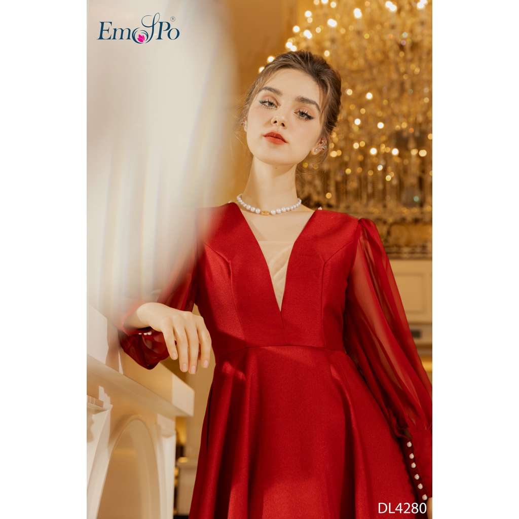 Đầm xòe tay dài EMSPO DL4280