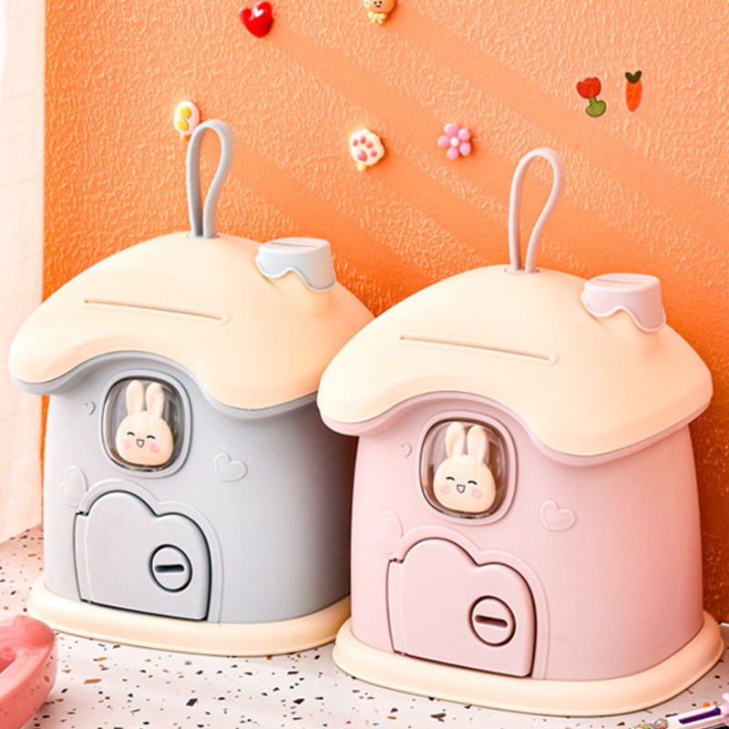 Hộp Đựng Tiền Tiết Kiệm Hình Cây Nấm Dễ Thương Có Khóa Tiện Dụng