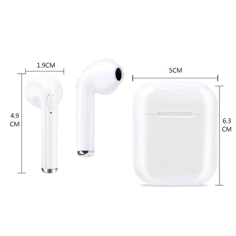 Tai nghe earbud âm thanh không dây i8p TWS vs i8 i7 kết nối Bluetooth