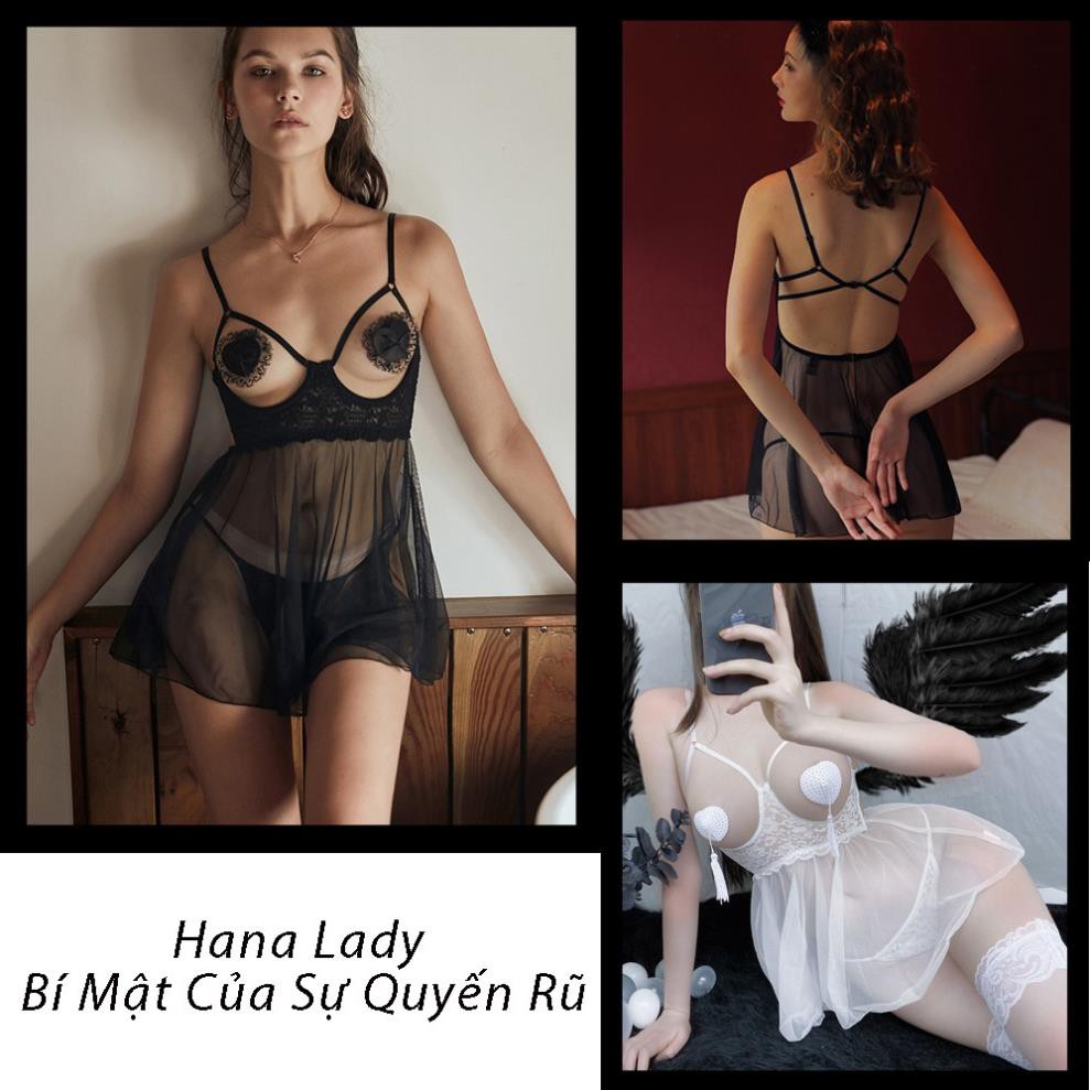 Váy Ngủ Siêu Mỏng Gợi Cảm Hở Ngực Sexy VN314  ཾ