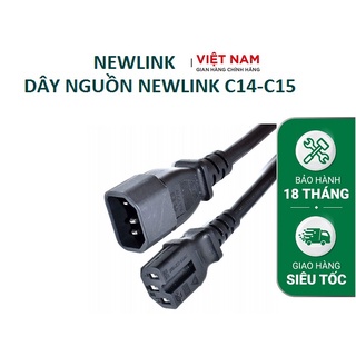 Dây nguồn c14 c15 dài 1m 1,5m 2m 3m 5m newlink lõi 3x1.31mm2