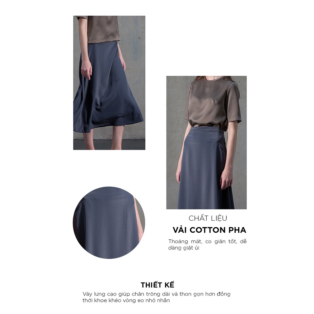 Chân váy chữ A nữ Callia Shj (Xám) | BigBuy360 - bigbuy360.vn