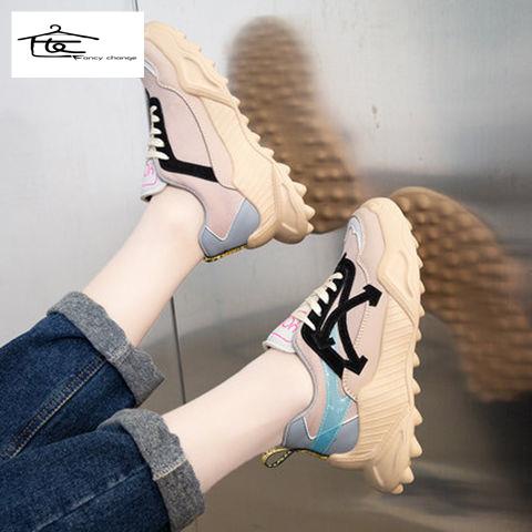 Giày Thể Thao Đế Dày Phong Cách Mùa Thu 2022 Mới Cho Nữ