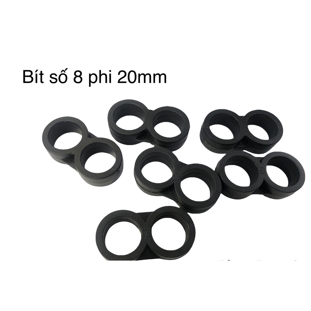 Bít Khóa Cuối Số 8 Cho Ống LDPE phi 20mm, 25mm - BH 6 Tháng