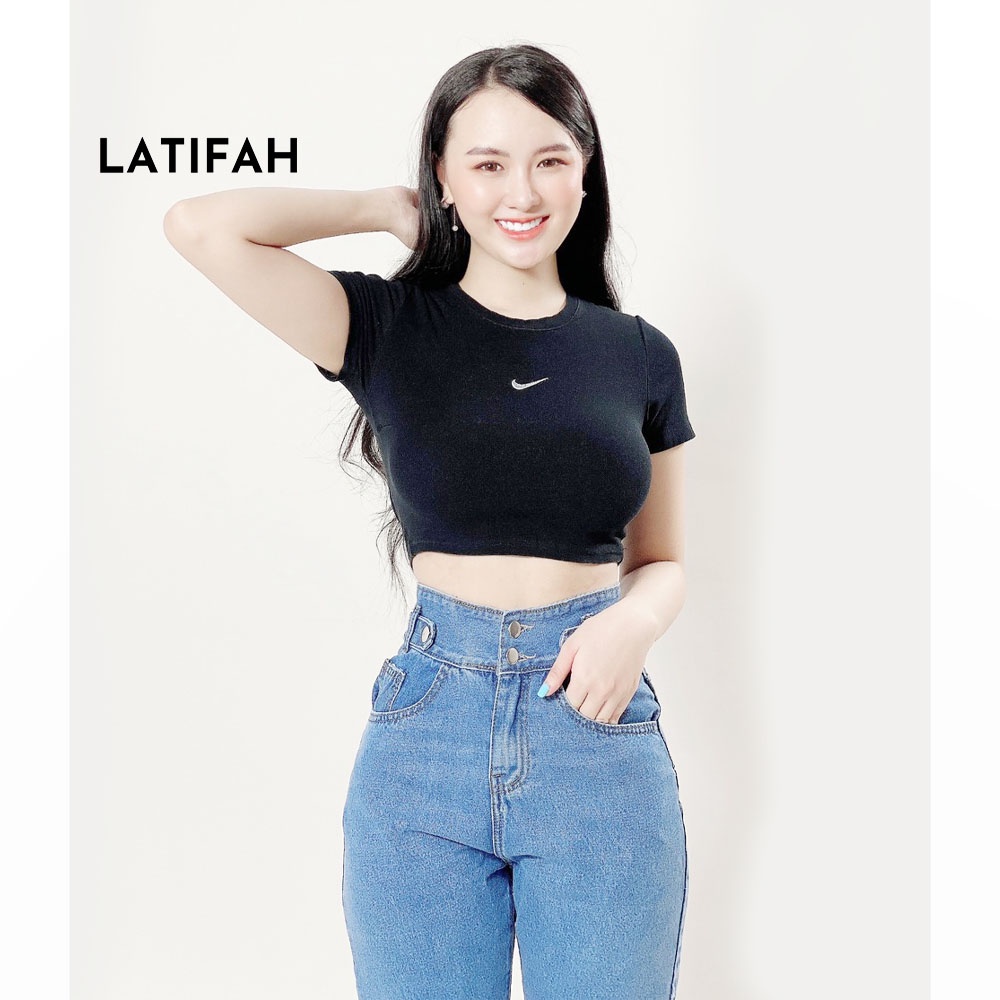 [Mã BMBAU50 giảm 7% đơn 99K] Quần baggy jeans nữ LATIFAH form rộng 2 bách nhọn QD015 ulzzang phong cách hàn quốc