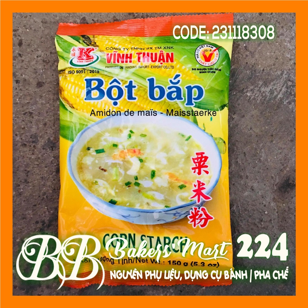 Gói NHỎ 150gr - Bột BẮP hiệu Vĩnh Thuận - Gói 150gr