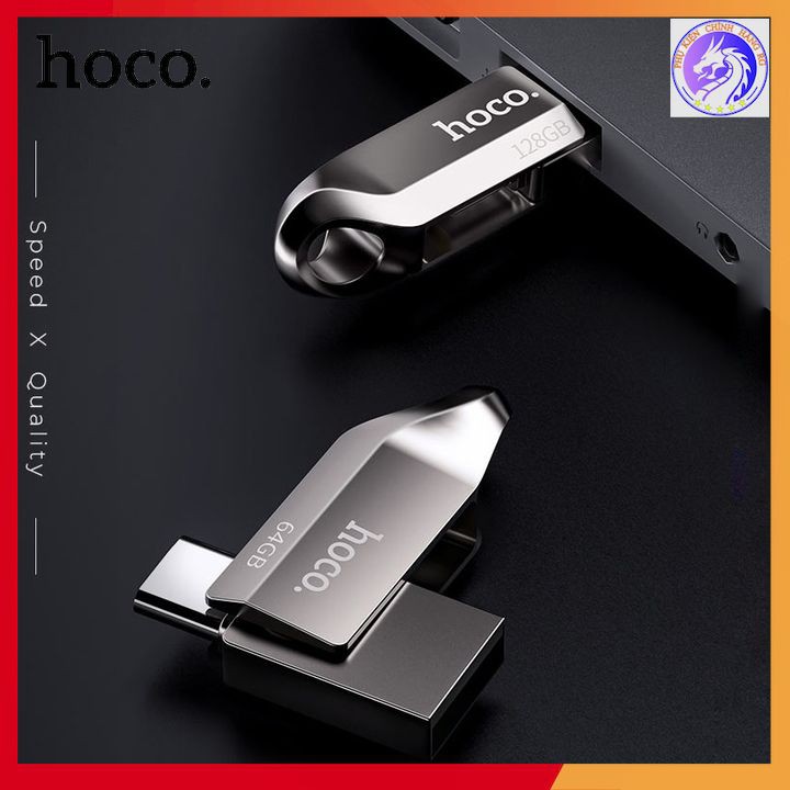 [Bảo Hành 5 Năm] USB 3.0 2 Đầu (USB+Type-C) Tốc Độ Cao Lưu Trữ Tốt Nhỏ Gọn Kẽm Cao Cấp Hoco UD8/UD10 - 16GB/32GB/64GB