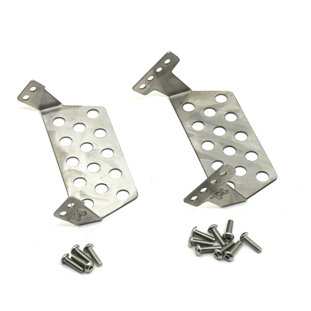 Tấm Chắn Bảo Vệ Cản Trước Sau Bằng Thép Không Gỉ Cho Xe Điều Khiển Traxxas TRX4 RC 1/10