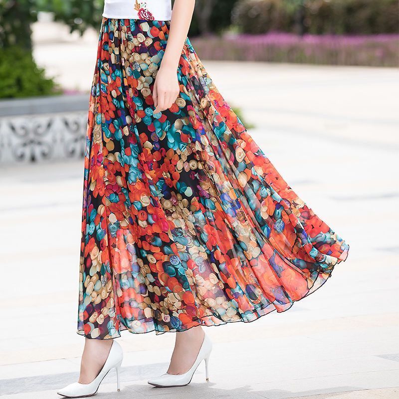 Chân Váy Dài Qua Mắt Cá Chân 2021 Thời Trang Đi Biển Thanh Lịch | BigBuy360 - bigbuy360.vn