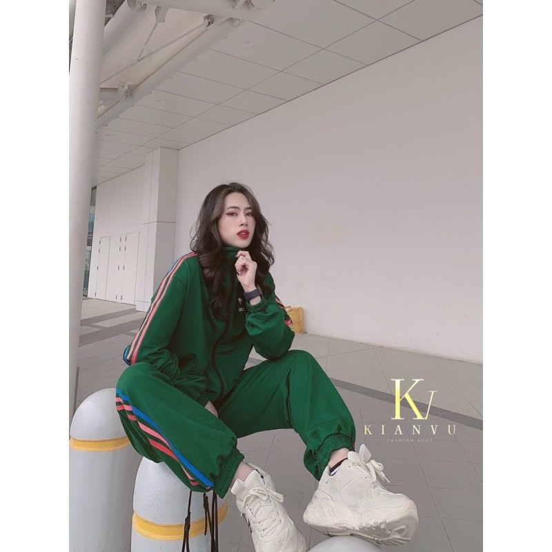 Sét áo khoác gió + quần legging