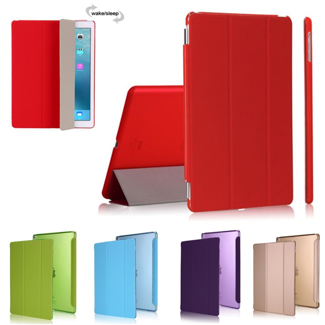 Sang Trọng Bao Da Pu Máy Tính Bảng Nắp Lật Siêu Mỏng Thông Minh Cho Ipad 2 3 4 6 Mini Air 11 Pro Retina