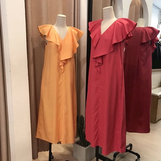 Đầm EXPRESS suông cổ V bèo 2M