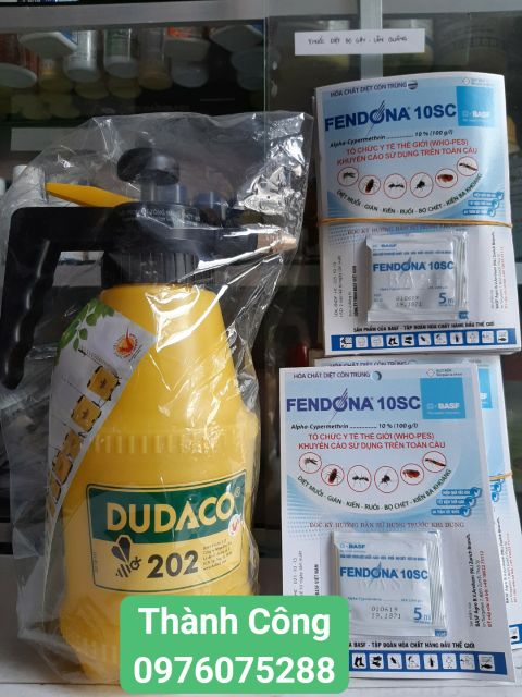 2 gói Fendona 10SC + 1 Bình xịt Dudaco 2 lít