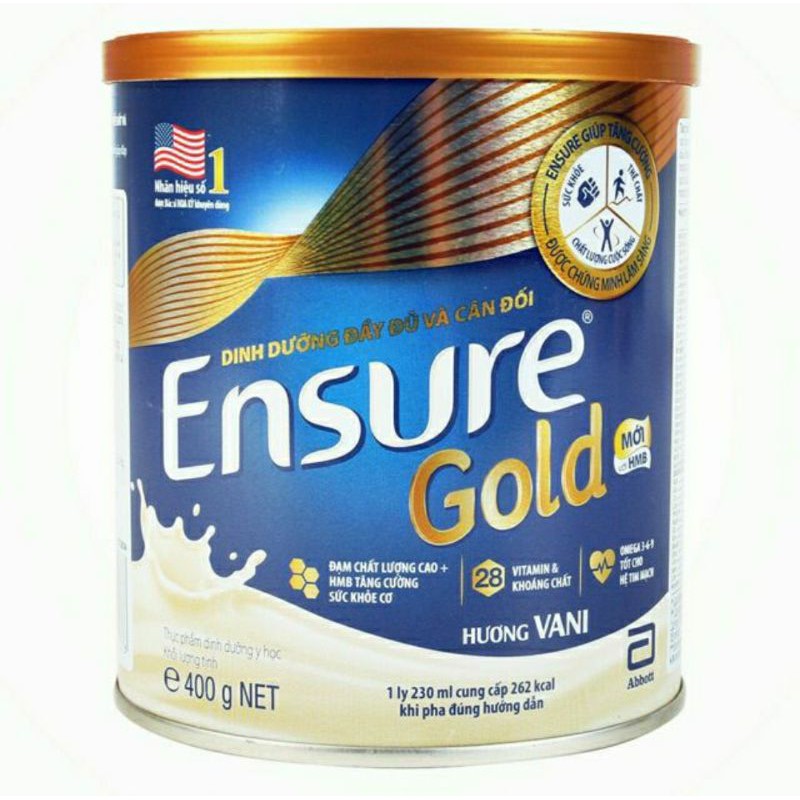 Sữa bột Ensure gold HMB lon 400g