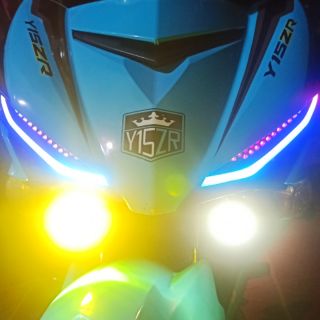 Đèn Led trợ sáng mini 2 nhiệt màu siêu sáng.