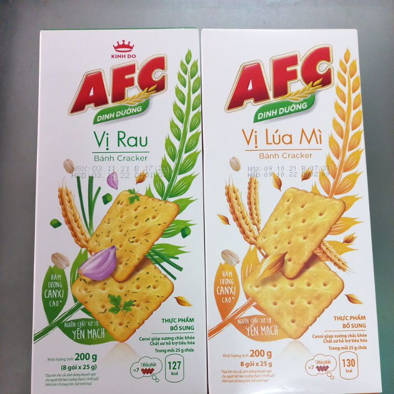 Bánh AFC Vị rau, lúa mì 200g