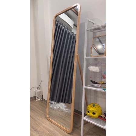 Gương toàn thân cao cấp gỗ tự nhiên loại một,gương toàn thân soi dáng cao A335