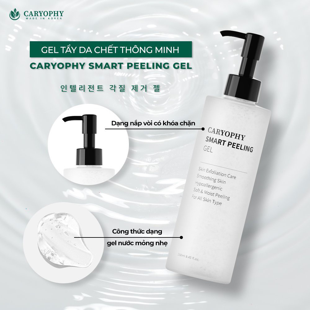 Gel tẩy tế bào chết thông minh ngừa mụn Caryophy Smart Peeling Gel 250ml