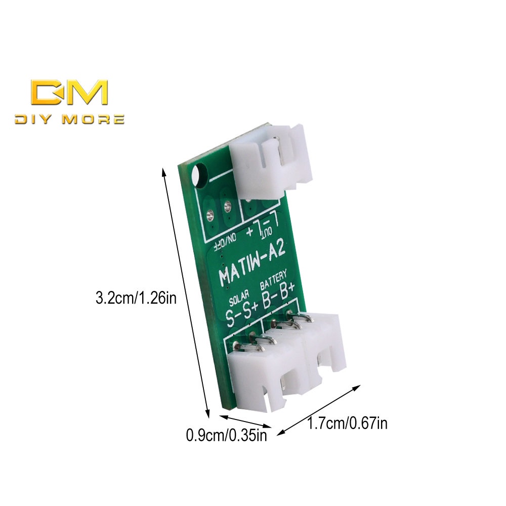 Bảng mạch công tắc đèn đường DIYMORE XH2.54 sạc năng lượng mặt trời chuyên dụng
