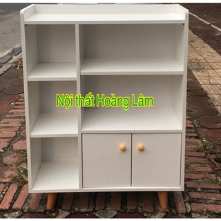 Tủ kệ sách chân gỗ đa năng dài 80cm
