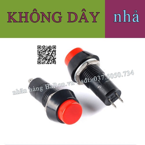 Nút nhấn phi 12 PBS11 dùng làm nút nguồn, nút đề, nút nhấn tín hiệu