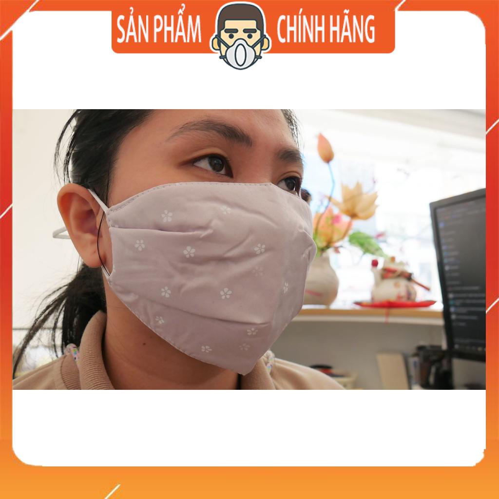 Khẩu trang vải mềm mịn to ôm mặt dành cho phụ nữ chống nắng UV đẹp lắm