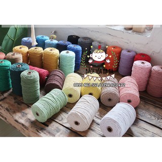 Dây thừng macrame màu 3mm- full color - mua sỉ ib - bách hóa na na
