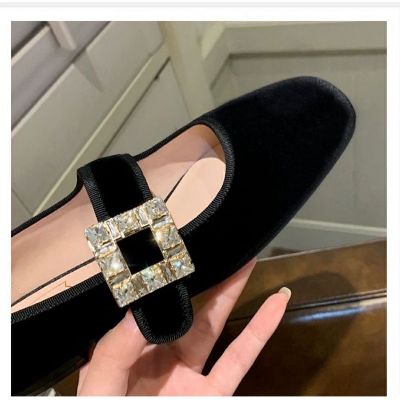 Giày marry jane quai đính đá