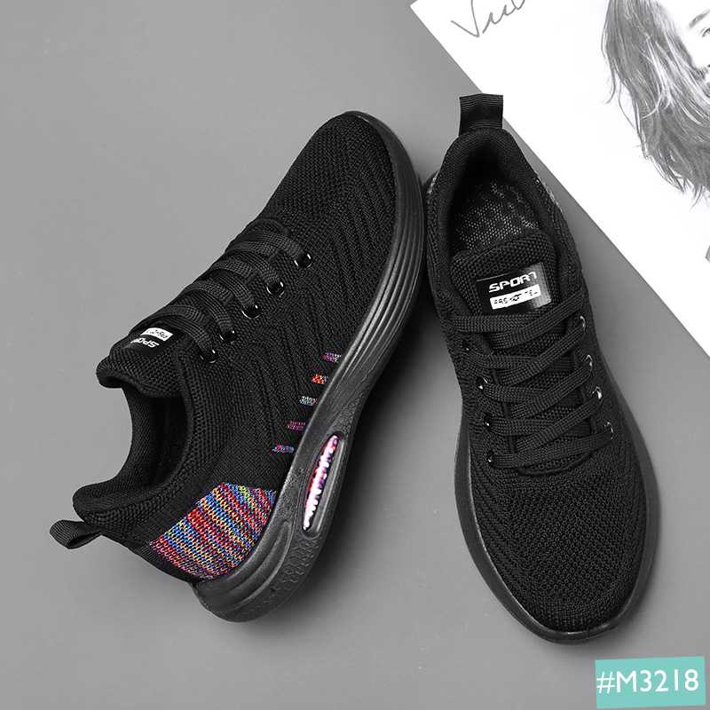 Giày Thể Thao Sneaker Nữ Đệm Khí MINSU M3218, Kiểu Dáng Bata Thể Thao Hàn Quốc  Cho Đi Học, Chơi