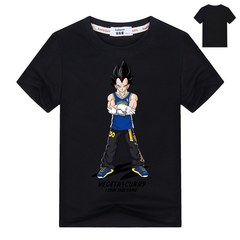 Áo thun Dragon Ball Z mới dành cho trẻ em In 3D mùa hè Super Saiyan Son Goku Tops