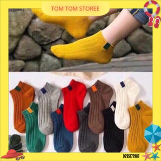 Set 10 đôi tất cổ ngắn vintage kháng khuẩn tom_tom_storee