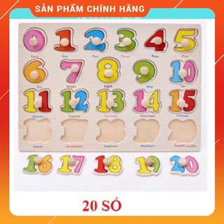 Bảng ghép gỗ ghép hình mẫu số 0-20