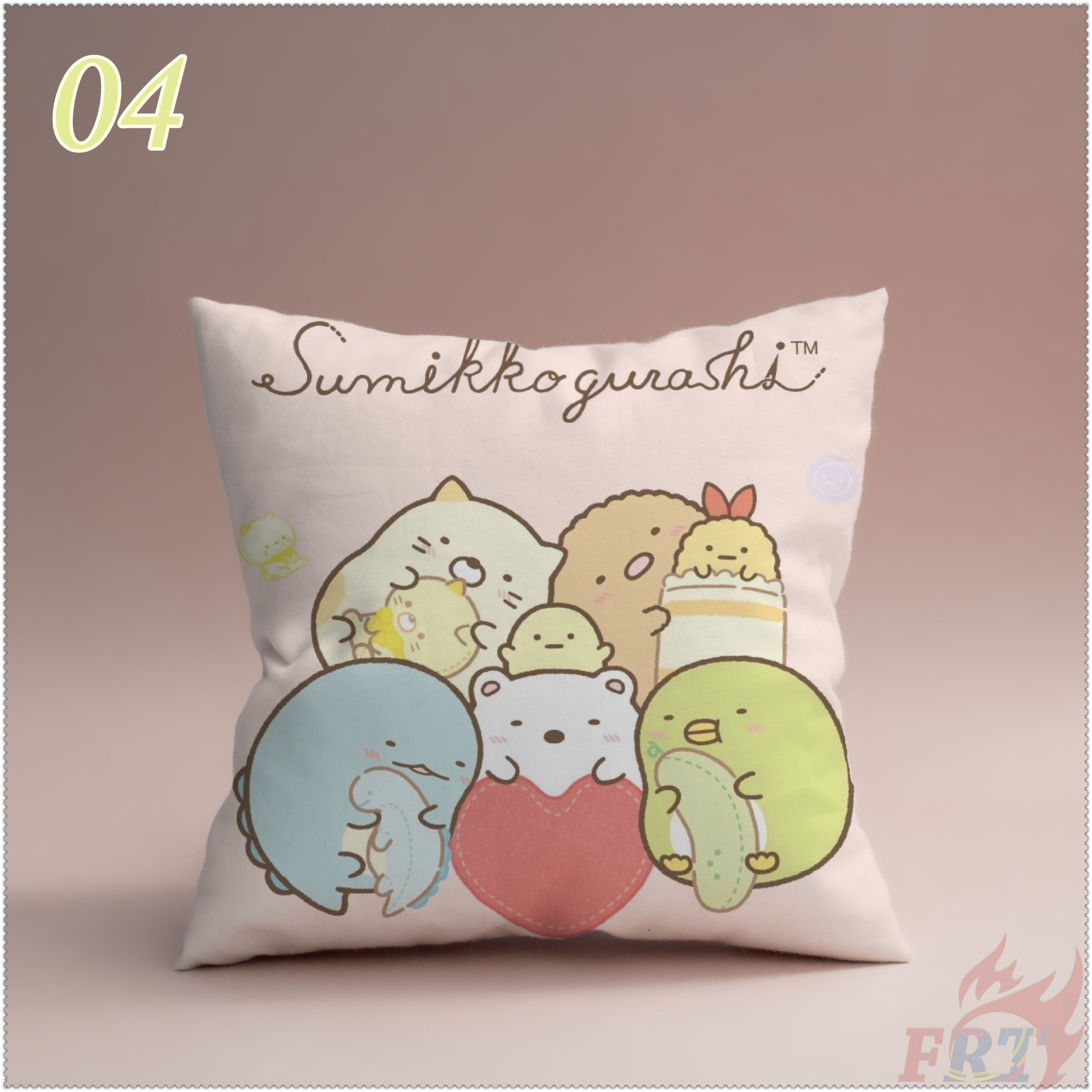 1 Vỏ Gối Trang Trí In Hình Sumikkogurashi Series 01