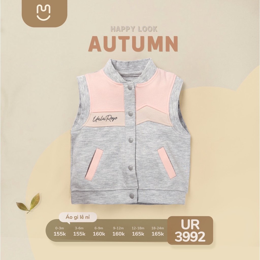 Ualarogo Áo gile nỉ nhung mịn cho bé trai và gái