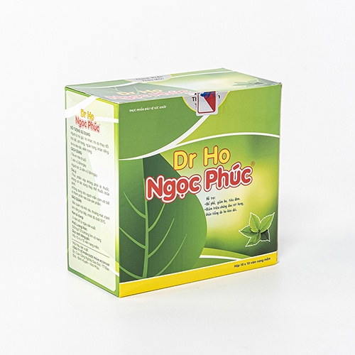 Dr ho Ngọc Phúc giúp giảm ho, đau rát họng hiệu quả hộp 10 vỉ x 10 viên