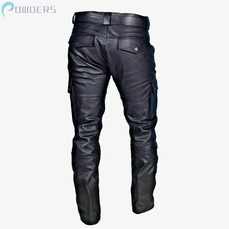 Quần Dài Da Pu Kiểu Dáng Retro Thời Trang Cho Nam